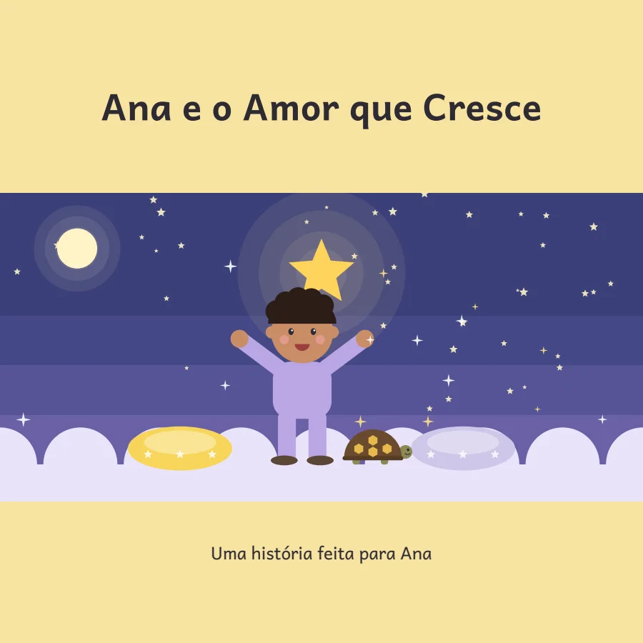 Capa do livro de Ana, 3 anos